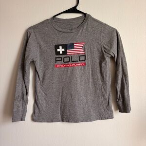 Polo by Ralph Lauren Heather Gray Tee Size 6